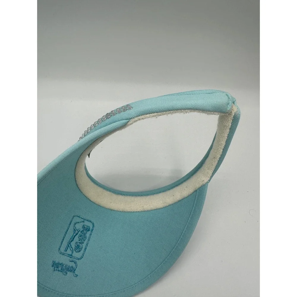 Kate Lord TPC Sawgrass Golf Visor Womens OS Light Blue Rhinestone K68CR1
